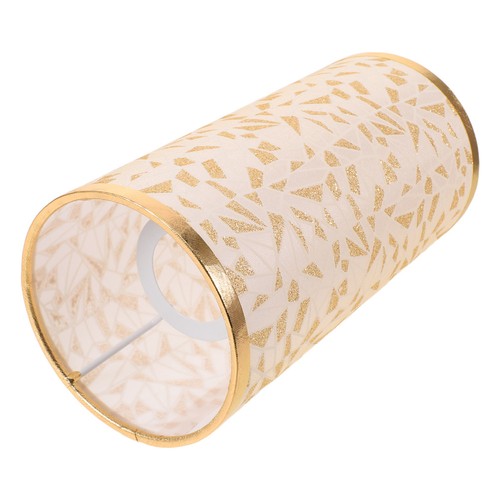 Golden fabric lampshade with - fabric,