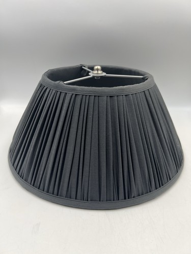 Charcoal grey pleated shade - charcoal,