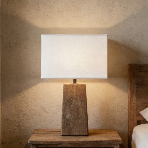 Rustic lamp shade table fabric - rustic,