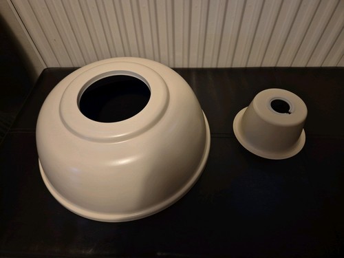 Cream lamp shade - lamp,