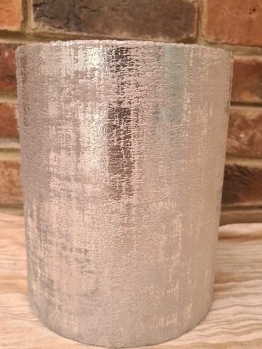 Silver lampshade cylinder - silver,