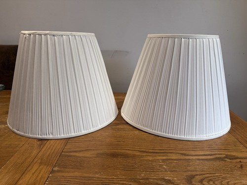 Pair white large lamp - white,