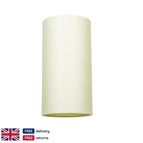 Cream linen cylinder lamp - cream,
