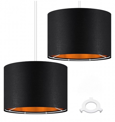 Black gold modern fabric - black,