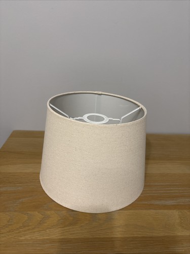 Beige linen lamp - beige,