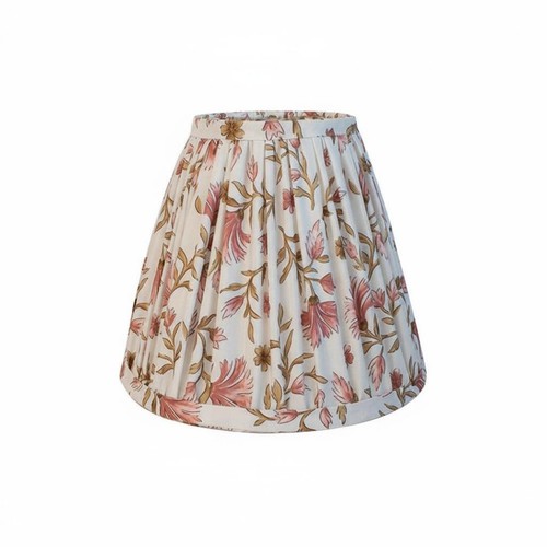 Botanical lamp shade pleated - botanical,