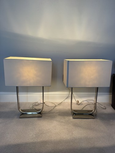 Pair modern lamp shades - of,