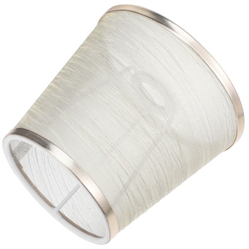 Fabric lamp shade golden metal - lamp,