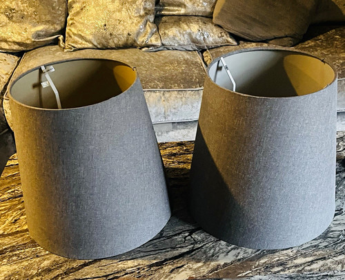 Pair grey fabric - fabric, drum