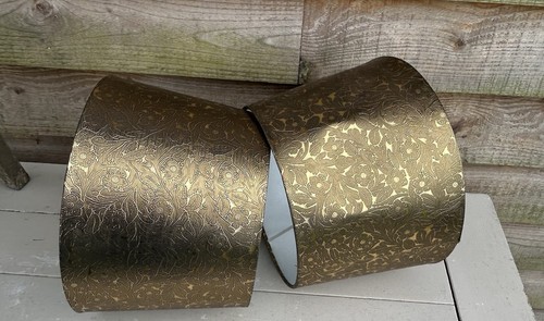 Set two gold lamp shades - of,