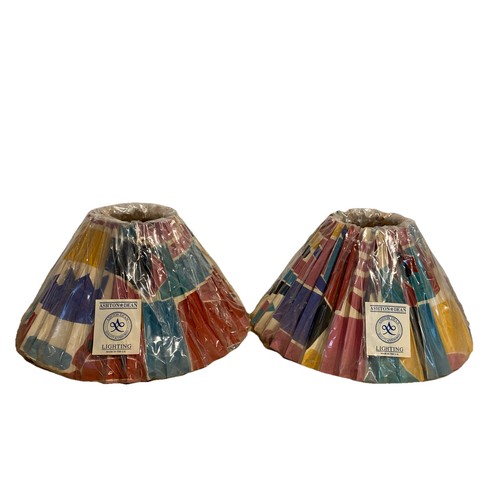 Pleated empire lampshades - lampshades, set/